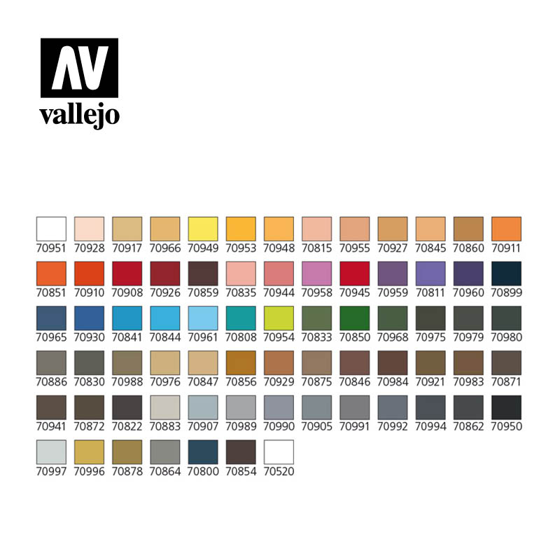 Vallejo Cases - Model Color Combination